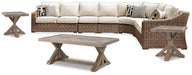 Beachcroft Outdoor Seating Set - Premium Outdoor Seating Set from Ashley Furniture - Just $2699.90! Shop now at Furniture Wholesale Plus  We are the best furniture store in Nashville, Hendersonville, Goodlettsville, Madison, Antioch, Mount Juliet, Lebanon, Gallatin, Springfield, Murfreesboro, Franklin, Brentwood