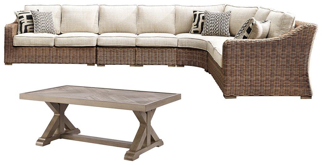 Beachcroft Outdoor Seating Set - Premium Outdoor Seating Set from Ashley Furniture - Just $2699.90! Shop now at Furniture Wholesale Plus  We are the best furniture store in Nashville, Hendersonville, Goodlettsville, Madison, Antioch, Mount Juliet, Lebanon, Gallatin, Springfield, Murfreesboro, Franklin, Brentwood