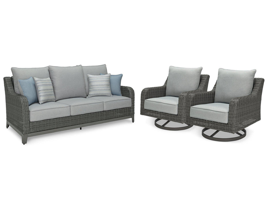 Elite Park Outdoor Seating Set - Premium Outdoor Table Set from Ashley Furniture - Just $2060.82! Shop now at Furniture Wholesale Plus  We are the best furniture store in Nashville, Hendersonville, Goodlettsville, Madison, Antioch, Mount Juliet, Lebanon, Gallatin, Springfield, Murfreesboro, Franklin, Brentwood