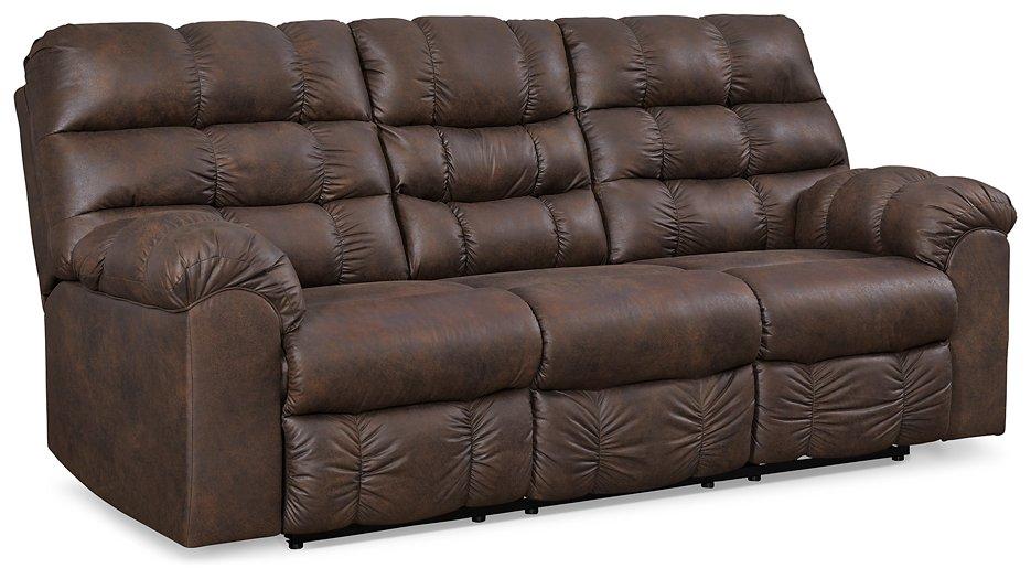 Derwin Reclining Sofa with Drop Down Table - Premium Sofa from Ashley Furniture - Just $818.80! Shop now at Furniture Wholesale Plus  We are the best furniture store in Nashville, Hendersonville, Goodlettsville, Madison, Antioch, Mount Juliet, Lebanon, Gallatin, Springfield, Murfreesboro, Franklin, Brentwood