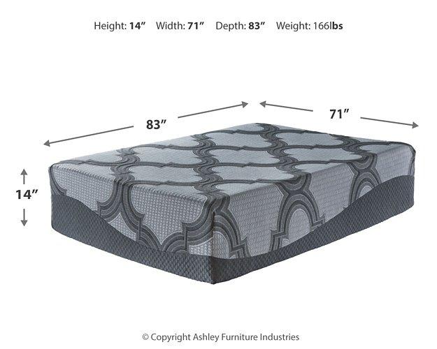 14 Inch Ashley California King Hybrid Mattress Set - Premium Mattress Set from Ashley Furniture - Just $1872.73! Shop now at Furniture Wholesale Plus  We are the best furniture store in Nashville, Hendersonville, Goodlettsville, Madison, Antioch, Mount Juliet, Lebanon, Gallatin, Springfield, Murfreesboro, Franklin, Brentwood