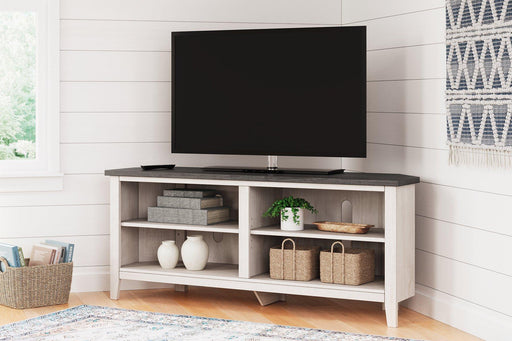 Dorrinson Corner TV Stand - Premium TV Stand from Ashley Furniture - Just $156.59! Shop now at Furniture Wholesale Plus  We are the best furniture store in Nashville, Hendersonville, Goodlettsville, Madison, Antioch, Mount Juliet, Lebanon, Gallatin, Springfield, Murfreesboro, Franklin, Brentwood