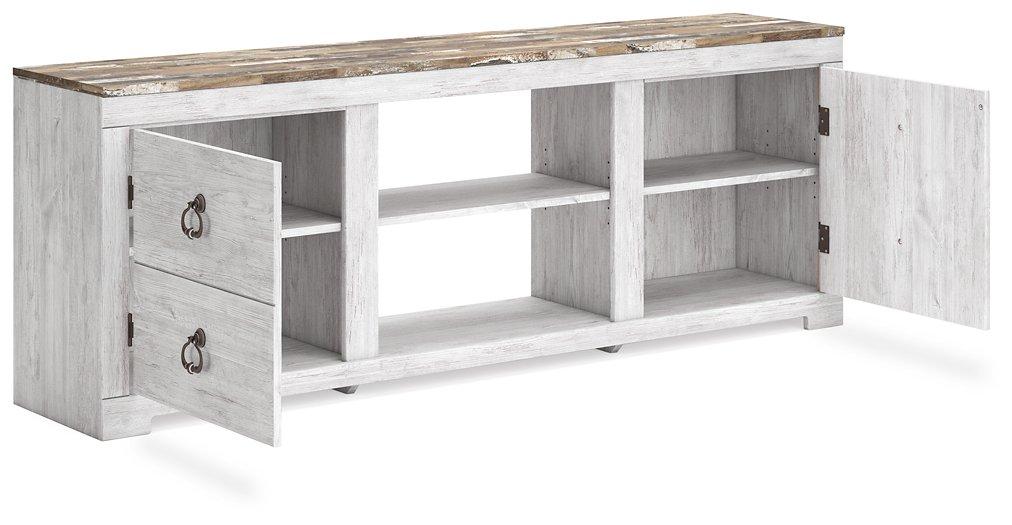 Willowton 72" TV Stand - Premium Entertainment Center from Ashley Furniture - Just $267.49! Shop now at Furniture Wholesale Plus  We are the best furniture store in Nashville, Hendersonville, Goodlettsville, Madison, Antioch, Mount Juliet, Lebanon, Gallatin, Springfield, Murfreesboro, Franklin, Brentwood