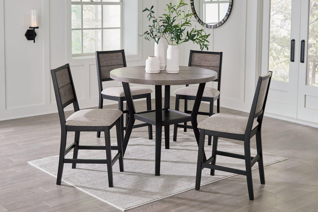 Corloda Counter Height Dining Table and 4 Barstools (Set of 5) - Premium Counter Height Table from Ashley Furniture - Just $538.97! Shop now at Furniture Wholesale Plus  We are the best furniture store in Nashville, Hendersonville, Goodlettsville, Madison, Antioch, Mount Juliet, Lebanon, Gallatin, Springfield, Murfreesboro, Franklin, Brentwood