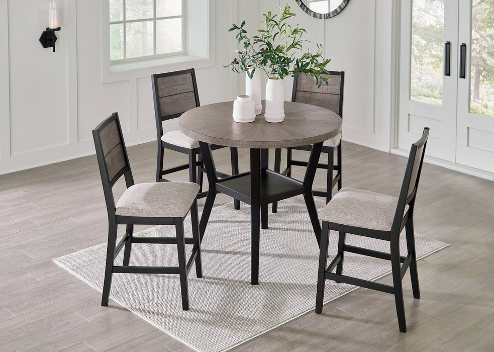 Corloda Counter Height Dining Table and 4 Barstools (Set of 5) - Premium Counter Height Table from Ashley Furniture - Just $538.97! Shop now at Furniture Wholesale Plus  We are the best furniture store in Nashville, Hendersonville, Goodlettsville, Madison, Antioch, Mount Juliet, Lebanon, Gallatin, Springfield, Murfreesboro, Franklin, Brentwood