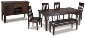 Haddigan Dining Set - Premium Dining Room Set from Ashley Furniture - Just $874.84! Shop now at Furniture Wholesale Plus  We are the best furniture store in Nashville, Hendersonville, Goodlettsville, Madison, Antioch, Mount Juliet, Lebanon, Gallatin, Springfield, Murfreesboro, Franklin, Brentwood