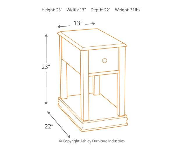 Breegin Chairside End Table - Premium End Table from Ashley Furniture - Just $116.73! Shop now at Furniture Wholesale Plus  We are the best furniture store in Nashville, Hendersonville, Goodlettsville, Madison, Antioch, Mount Juliet, Lebanon, Gallatin, Springfield, Murfreesboro, Franklin, Brentwood