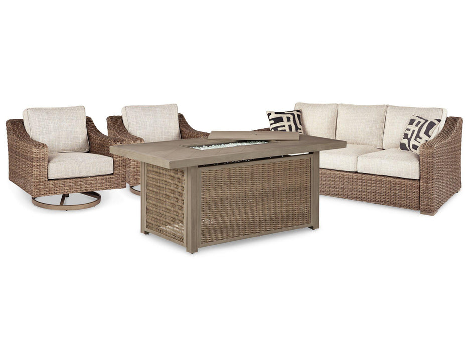 Beachcroft Outdoor Seating Set - Premium Outdoor Seating Set from Ashley Furniture - Just $2699.90! Shop now at Furniture Wholesale Plus  We are the best furniture store in Nashville, Hendersonville, Goodlettsville, Madison, Antioch, Mount Juliet, Lebanon, Gallatin, Springfield, Murfreesboro, Franklin, Brentwood