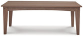 Emmeline Outdoor Coffee Table - Premium Outdoor Cocktail Table from Ashley Furniture - Just $243.84! Shop now at Furniture Wholesale Plus  We are the best furniture store in Nashville, Hendersonville, Goodlettsville, Madison, Antioch, Mount Juliet, Lebanon, Gallatin, Springfield, Murfreesboro, Franklin, Brentwood