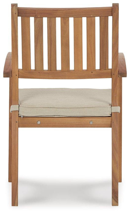 Janiyah Outdoor Dining Arm Chair (Set of 2) - Premium Outdoor Dining Chair from Ashley Furniture - Just $279.55! Shop now at Furniture Wholesale Plus  We are the best furniture store in Nashville, Hendersonville, Goodlettsville, Madison, Antioch, Mount Juliet, Lebanon, Gallatin, Springfield, Murfreesboro, Franklin, Brentwood