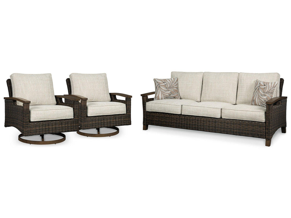 Paradise Trail Outdoor Seating Set - Premium Outdoor Seating Set from Ashley Furniture - Just $2325.63! Shop now at Furniture Wholesale Plus  We are the best furniture store in Nashville, Hendersonville, Goodlettsville, Madison, Antioch, Mount Juliet, Lebanon, Gallatin, Springfield, Murfreesboro, Franklin, Brentwood