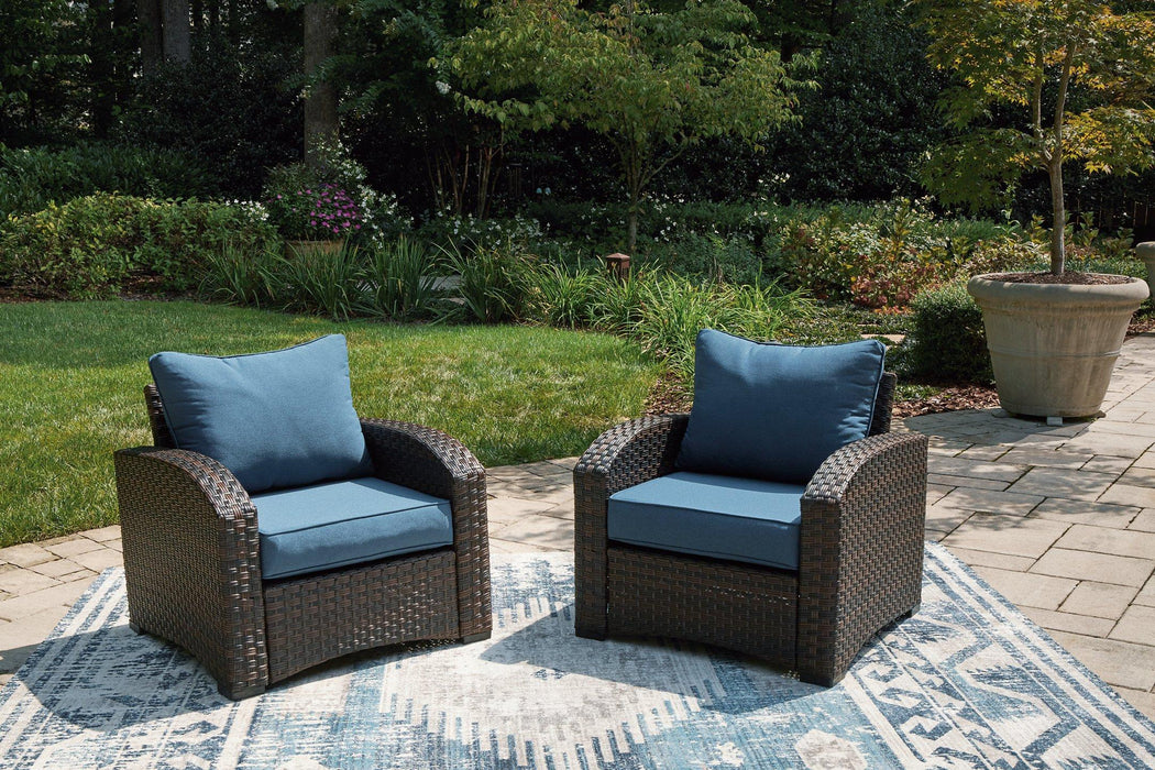 Windglow Outdoor Lounge Chair with Cushion - Premium Outdoor Seating from Ashley Furniture - Just $321.78! Shop now at Furniture Wholesale Plus  We are the best furniture store in Nashville, Hendersonville, Goodlettsville, Madison, Antioch, Mount Juliet, Lebanon, Gallatin, Springfield, Murfreesboro, Franklin, Brentwood