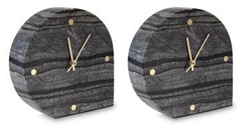 Janmour Table Clock (Set of 2) - Premium Table Top Accessories from Ashley Furniture - Just $65.54! Shop now at Furniture Wholesale Plus  We are the best furniture store in Nashville, Hendersonville, Goodlettsville, Madison, Antioch, Mount Juliet, Lebanon, Gallatin, Springfield, Murfreesboro, Franklin, Brentwood