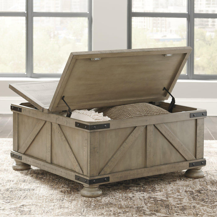 Aldwin Coffee Table With Storage - Premium Cocktail Table from Ashley Furniture - Just $333.88! Shop now at Furniture Wholesale Plus  We are the best furniture store in Nashville, Hendersonville, Goodlettsville, Madison, Antioch, Mount Juliet, Lebanon, Gallatin, Springfield, Murfreesboro, Franklin, Brentwood