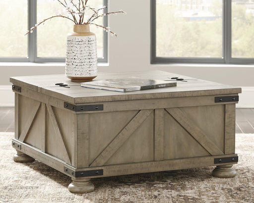 Aldwin Coffee Table With Storage - Premium Cocktail Table from Ashley Furniture - Just $333.88! Shop now at Furniture Wholesale Plus  We are the best furniture store in Nashville, Hendersonville, Goodlettsville, Madison, Antioch, Mount Juliet, Lebanon, Gallatin, Springfield, Murfreesboro, Franklin, Brentwood