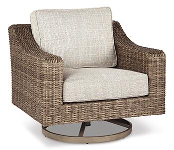 Beachcroft Swivel Lounge Chair - Premium Outdoor Seating from Ashley Furniture - Just $667.79! Shop now at Furniture Wholesale Plus  We are the best furniture store in Nashville, Hendersonville, Goodlettsville, Madison, Antioch, Mount Juliet, Lebanon, Gallatin, Springfield, Murfreesboro, Franklin, Brentwood