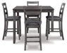 Bridson Counter Height Dining Table and Bar Stools (Set of 5) - Premium Counter Height Table from Ashley Furniture - Just $456.53! Shop now at Furniture Wholesale Plus  We are the best furniture store in Nashville, Hendersonville, Goodlettsville, Madison, Antioch, Mount Juliet, Lebanon, Gallatin, Springfield, Murfreesboro, Franklin, Brentwood