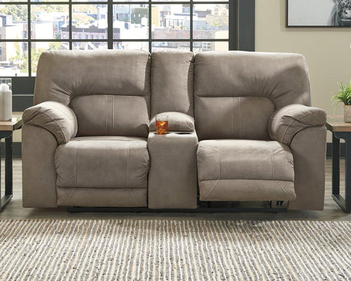 Cavalcade Power Reclining Loveseat with Console - Premium Loveseat from Ashley Furniture - Just $913.66! Shop now at Furniture Wholesale Plus  We are the best furniture store in Nashville, Hendersonville, Goodlettsville, Madison, Antioch, Mount Juliet, Lebanon, Gallatin, Springfield, Murfreesboro, Franklin, Brentwood