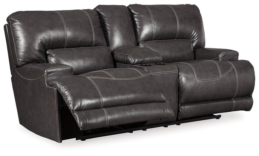 McCaskill Reclining Loveseat with Console - Premium Loveseat from Ashley Furniture - Just $1596.87! Shop now at Furniture Wholesale Plus  We are the best furniture store in Nashville, Hendersonville, Goodlettsville, Madison, Antioch, Mount Juliet, Lebanon, Gallatin, Springfield, Murfreesboro, Franklin, Brentwood