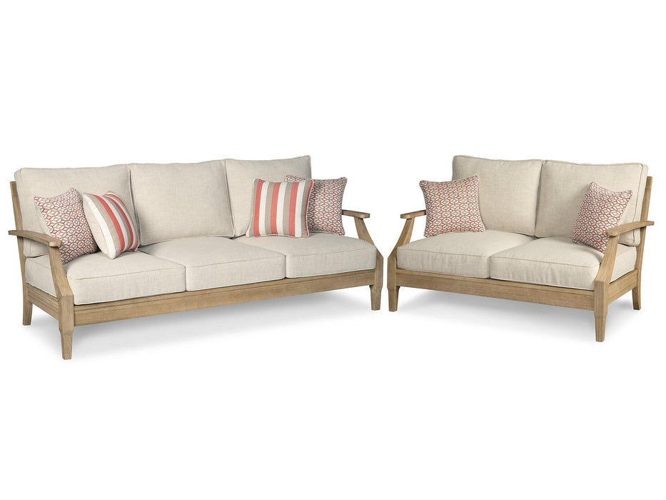 Clare View Outdoor Seating Set - Premium Outdoor Seating Set from Ashley Furniture - Just $1290.38! Shop now at Furniture Wholesale Plus  We are the best furniture store in Nashville, Hendersonville, Goodlettsville, Madison, Antioch, Mount Juliet, Lebanon, Gallatin, Springfield, Murfreesboro, Franklin, Brentwood