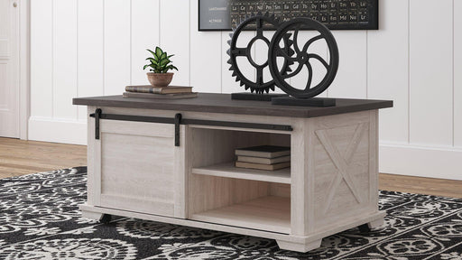 Dorrinson Coffee Table - Premium Cocktail Table from Ashley Furniture - Just $243.84! Shop now at Furniture Wholesale Plus  We are the best furniture store in Nashville, Hendersonville, Goodlettsville, Madison, Antioch, Mount Juliet, Lebanon, Gallatin, Springfield, Murfreesboro, Franklin, Brentwood