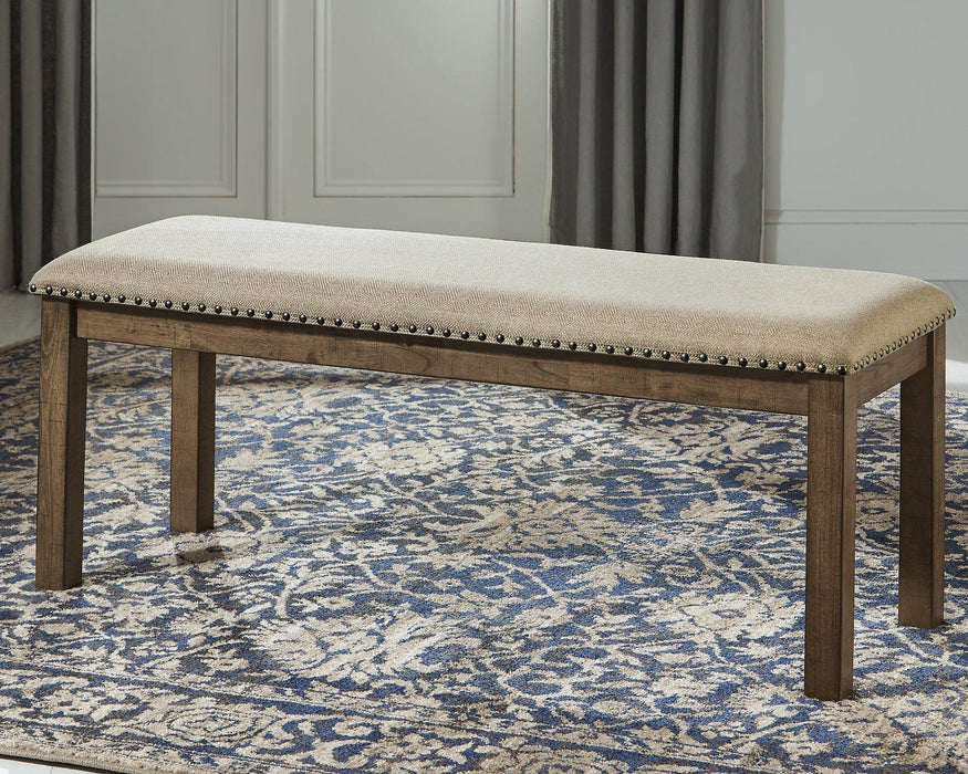 Moriville Dining Bench - Premium Bench from Ashley Furniture - Just $124.69! Shop now at Furniture Wholesale Plus  We are the best furniture store in Nashville, Hendersonville, Goodlettsville, Madison, Antioch, Mount Juliet, Lebanon, Gallatin, Springfield, Murfreesboro, Franklin, Brentwood