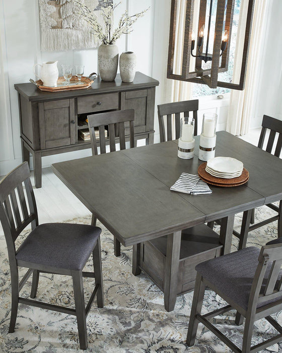 Hallanden Counter Height Dining Extension Table - Premium Counter Height Table from Ashley Furniture - Just $372.06! Shop now at Furniture Wholesale Plus  We are the best furniture store in Nashville, Hendersonville, Goodlettsville, Madison, Antioch, Mount Juliet, Lebanon, Gallatin, Springfield, Murfreesboro, Franklin, Brentwood