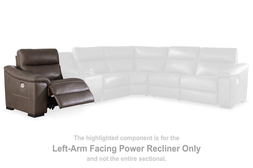 Salvatore 3-Piece Power Reclining Loveseat with Console - Premium Sectional from Ashley Furniture - Just $2146.38! Shop now at Furniture Wholesale Plus  We are the best furniture store in Nashville, Hendersonville, Goodlettsville, Madison, Antioch, Mount Juliet, Lebanon, Gallatin, Springfield, Murfreesboro, Franklin, Brentwood