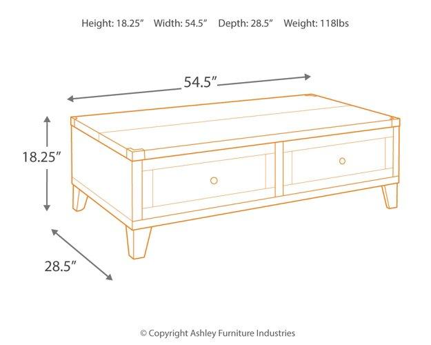 Todoe Coffee Table with Lift Top - Premium Cocktail Table Lift from Ashley Furniture - Just $515.72! Shop now at Furniture Wholesale Plus  We are the best furniture store in Nashville, Hendersonville, Goodlettsville, Madison, Antioch, Mount Juliet, Lebanon, Gallatin, Springfield, Murfreesboro, Franklin, Brentwood