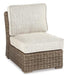 Beachcroft Armless Chair with Cushion - Premium Outdoor Seating from Ashley Furniture - Just $448.88! Shop now at Furniture Wholesale Plus  We are the best furniture store in Nashville, Hendersonville, Goodlettsville, Madison, Antioch, Mount Juliet, Lebanon, Gallatin, Springfield, Murfreesboro, Franklin, Brentwood