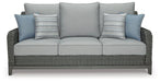 Elite Park Outdoor Sofa with Cushion - Premium Outdoor Seating from Ashley Furniture - Just $1136.57! Shop now at Furniture Wholesale Plus  We are the best furniture store in Nashville, Hendersonville, Goodlettsville, Madison, Antioch, Mount Juliet, Lebanon, Gallatin, Springfield, Murfreesboro, Franklin, Brentwood