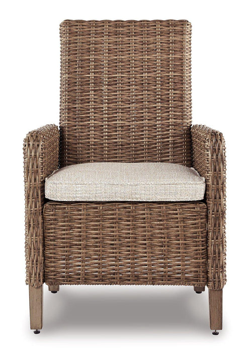 Beachcroft Arm Chair with Cushion (Set of 2) - Premium Outdoor Dining Chair from Ashley Furniture - Just $770.66! Shop now at Furniture Wholesale Plus  We are the best furniture store in Nashville, Hendersonville, Goodlettsville, Madison, Antioch, Mount Juliet, Lebanon, Gallatin, Springfield, Murfreesboro, Franklin, Brentwood