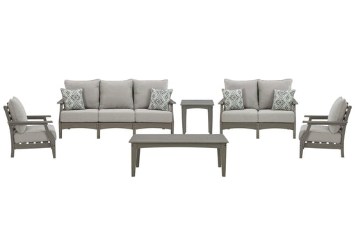 Visola Outdoor Sofa and Loveseat Set - Premium Outdoor Table Set from Ashley Furniture - Just $3739.34! Shop now at Furniture Wholesale Plus  We are the best furniture store in Nashville, Hendersonville, Goodlettsville, Madison, Antioch, Mount Juliet, Lebanon, Gallatin, Springfield, Murfreesboro, Franklin, Brentwood