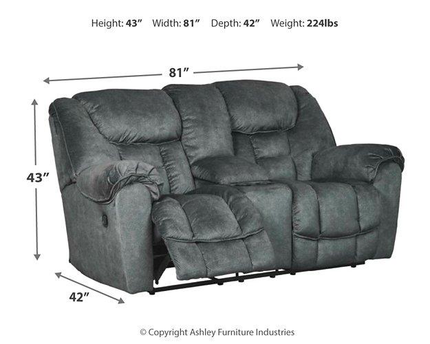 Capehorn Reclining Loveseat with Console - Premium Loveseat from Ashley Furniture - Just $897.77! Shop now at Furniture Wholesale Plus  We are the best furniture store in Nashville, Hendersonville, Goodlettsville, Madison, Antioch, Mount Juliet, Lebanon, Gallatin, Springfield, Murfreesboro, Franklin, Brentwood