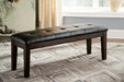 Haddigan Dining Bench - Premium Bench from Ashley Furniture - Just $124.69! Shop now at Furniture Wholesale Plus  We are the best furniture store in Nashville, Hendersonville, Goodlettsville, Madison, Antioch, Mount Juliet, Lebanon, Gallatin, Springfield, Murfreesboro, Franklin, Brentwood