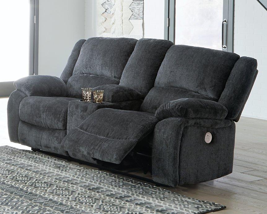 Draycoll Power Reclining Loveseat with Console - Premium Loveseat from Ashley Furniture - Just $897.77! Shop now at Furniture Wholesale Plus  We are the best furniture store in Nashville, Hendersonville, Goodlettsville, Madison, Antioch, Mount Juliet, Lebanon, Gallatin, Springfield, Murfreesboro, Franklin, Brentwood