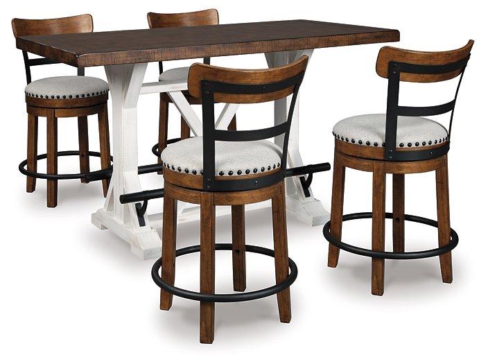 Valebeck Counter Height Dining Set - Premium Barstool Set from Ashley Furniture - Just $915.10! Shop now at Furniture Wholesale Plus  We are the best furniture store in Nashville, Hendersonville, Goodlettsville, Madison, Antioch, Mount Juliet, Lebanon, Gallatin, Springfield, Murfreesboro, Franklin, Brentwood