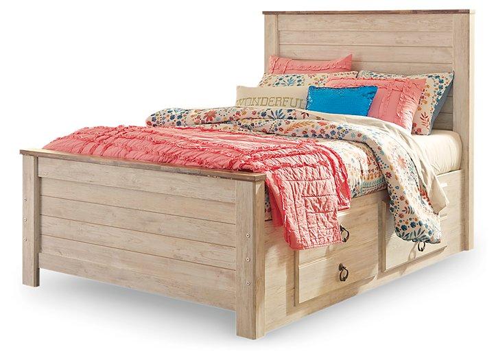 Willowton Bed with 2 Storage Drawers - Premium Bed from Ashley Furniture - Just $492.75! Shop now at Furniture Wholesale Plus  We are the best furniture store in Nashville, Hendersonville, Goodlettsville, Madison, Antioch, Mount Juliet, Lebanon, Gallatin, Springfield, Murfreesboro, Franklin, Brentwood