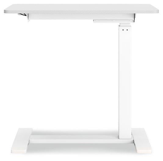 Lynxtyn Adjustable Height Home Office Side Desk - Premium Desk from Ashley Furniture - Just $161.89! Shop now at Furniture Wholesale Plus  We are the best furniture store in Nashville, Hendersonville, Goodlettsville, Madison, Antioch, Mount Juliet, Lebanon, Gallatin, Springfield, Murfreesboro, Franklin, Brentwood