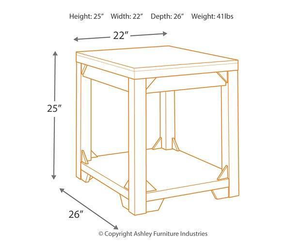 Fregine End Table - Premium End Table from Ashley Furniture - Just $189.12! Shop now at Furniture Wholesale Plus  We are the best furniture store in Nashville, Hendersonville, Goodlettsville, Madison, Antioch, Mount Juliet, Lebanon, Gallatin, Springfield, Murfreesboro, Franklin, Brentwood