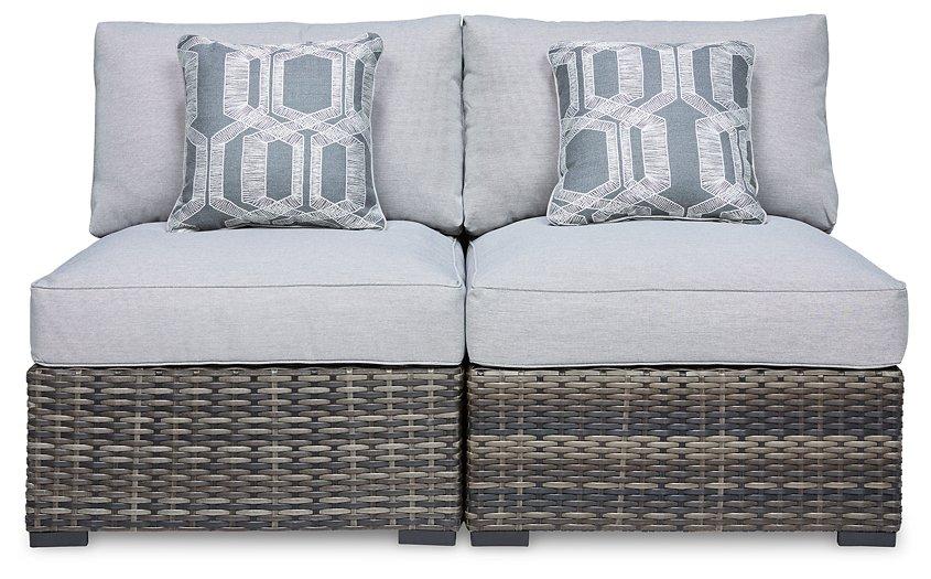 Harbor Court Armless Chair with Cushion (Set of 2) - Premium Outdoor Seating from Ashley Furniture - Just $314.71! Shop now at Furniture Wholesale Plus  We are the best furniture store in Nashville, Hendersonville, Goodlettsville, Madison, Antioch, Mount Juliet, Lebanon, Gallatin, Springfield, Murfreesboro, Franklin, Brentwood