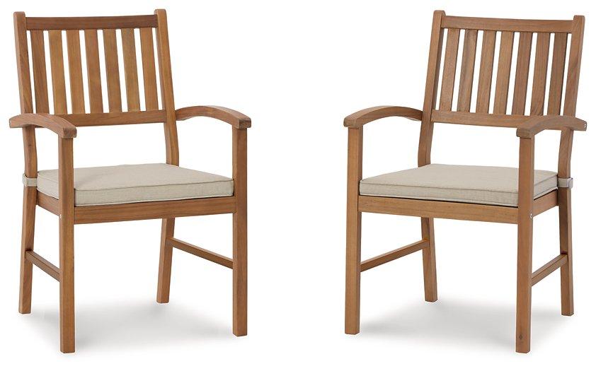 Janiyah Outdoor Dining Arm Chair (Set of 2) - Premium Outdoor Dining Chair from Ashley Furniture - Just $279.55! Shop now at Furniture Wholesale Plus  We are the best furniture store in Nashville, Hendersonville, Goodlettsville, Madison, Antioch, Mount Juliet, Lebanon, Gallatin, Springfield, Murfreesboro, Franklin, Brentwood