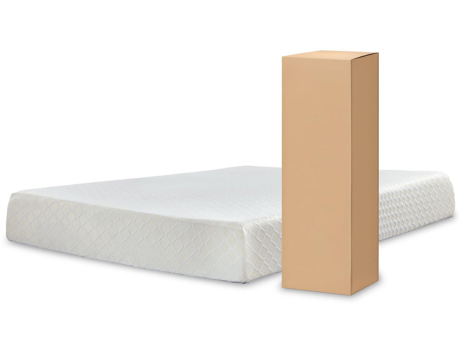 10 Inch Chime Memory Foam Mattress in a Box - Premium Mattress from Ashley Furniture - Just $292.44! Shop now at Furniture Wholesale Plus  We are the best furniture store in Nashville, Hendersonville, Goodlettsville, Madison, Antioch, Mount Juliet, Lebanon, Gallatin, Springfield, Murfreesboro, Franklin, Brentwood