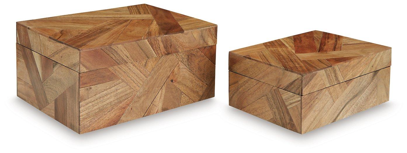 Antford Box (Set of 2) - Premium Box from Ashley Furniture - Just $62.01! Shop now at Furniture Wholesale Plus  We are the best furniture store in Nashville, Hendersonville, Goodlettsville, Madison, Antioch, Mount Juliet, Lebanon, Gallatin, Springfield, Murfreesboro, Franklin, Brentwood