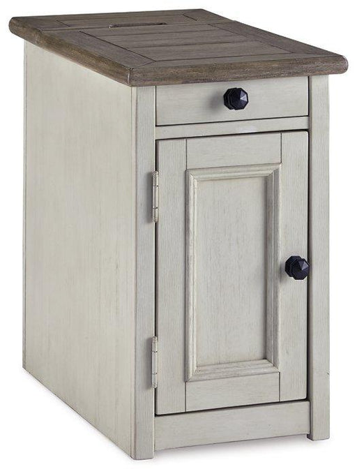 Bolanburg Chairside End Table with USB Ports & Outlets - Premium End Table from Ashley Furniture - Just $226.19! Shop now at Furniture Wholesale Plus  We are the best furniture store in Nashville, Hendersonville, Goodlettsville, Madison, Antioch, Mount Juliet, Lebanon, Gallatin, Springfield, Murfreesboro, Franklin, Brentwood