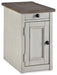 Bolanburg Chairside End Table with USB Ports & Outlets - Premium End Table from Ashley Furniture - Just $226.19! Shop now at Furniture Wholesale Plus  We are the best furniture store in Nashville, Hendersonville, Goodlettsville, Madison, Antioch, Mount Juliet, Lebanon, Gallatin, Springfield, Murfreesboro, Franklin, Brentwood