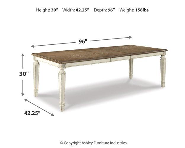 Realyn Dining Extension Table - Premium Dining Table from Ashley Furniture - Just $538.97! Shop now at Furniture Wholesale Plus  We are the best furniture store in Nashville, Hendersonville, Goodlettsville, Madison, Antioch, Mount Juliet, Lebanon, Gallatin, Springfield, Murfreesboro, Franklin, Brentwood