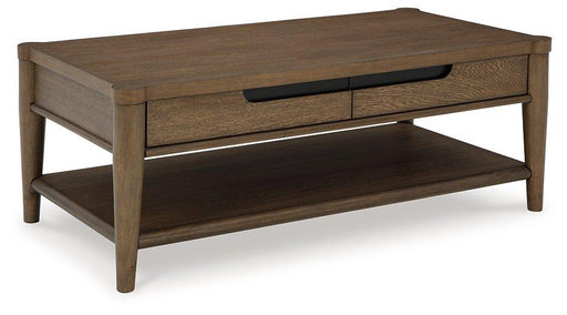 Roanhowe Coffee Table - Premium Cocktail Table from Ashley Furniture - Just $280.92! Shop now at Furniture Wholesale Plus  We are the best furniture store in Nashville, Hendersonville, Goodlettsville, Madison, Antioch, Mount Juliet, Lebanon, Gallatin, Springfield, Murfreesboro, Franklin, Brentwood