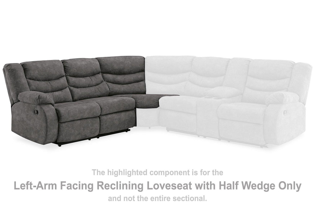 Partymate 2-Piece Reclining Sectional - Premium Sectional from Ashley Furniture - Just $1388.22! Shop now at Furniture Wholesale Plus  We are the best furniture store in Nashville, Hendersonville, Goodlettsville, Madison, Antioch, Mount Juliet, Lebanon, Gallatin, Springfield, Murfreesboro, Franklin, Brentwood