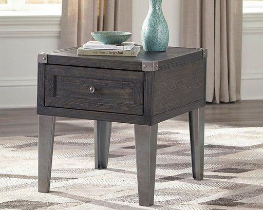 Todoe End Table with USB Ports & Outlets - Premium End Table from Ashley Furniture - Just $206.77! Shop now at Furniture Wholesale Plus  We are the best furniture store in Nashville, Hendersonville, Goodlettsville, Madison, Antioch, Mount Juliet, Lebanon, Gallatin, Springfield, Murfreesboro, Franklin, Brentwood